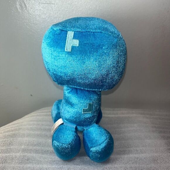 Minecraft Blue Charged Creeper Plush 8” Mojang Jinx 2020 Stuffed Toy Happy - Picture 5 of 16